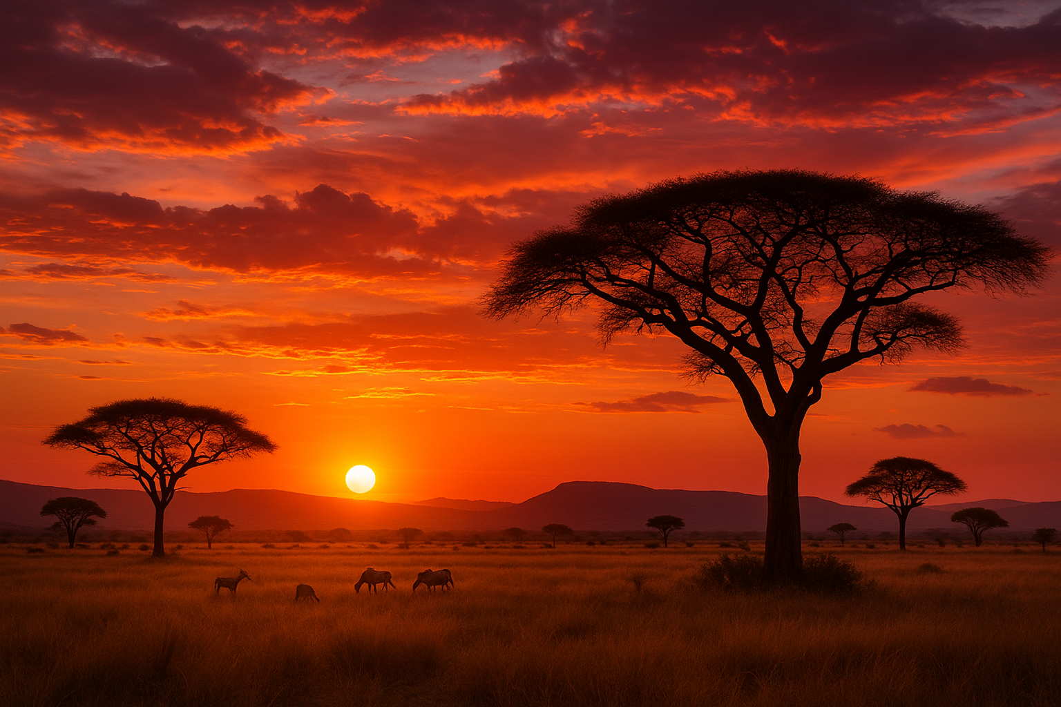 A sunset in South Africa 